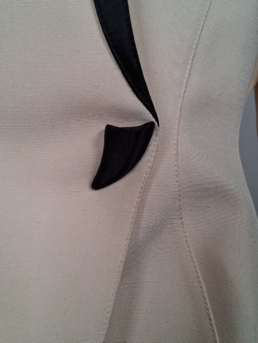 Vintage Thierry Mugler Silk Contrast Flame Blazer size EU 40 - US 8 - Picture 7 of 11